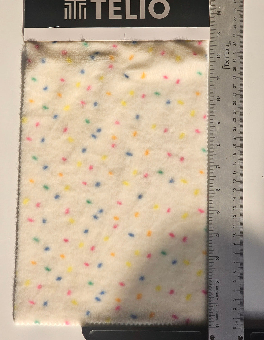 Faux Fur Birthday Cake - Cream/Multi