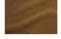 A close-up texture shot of a brown, granular or fibrous material, likely a carpet sample, showing a fine, dense pile with subtle shading.