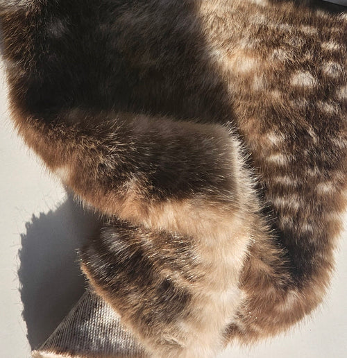 Faux Fur Deer - Beige/Brown