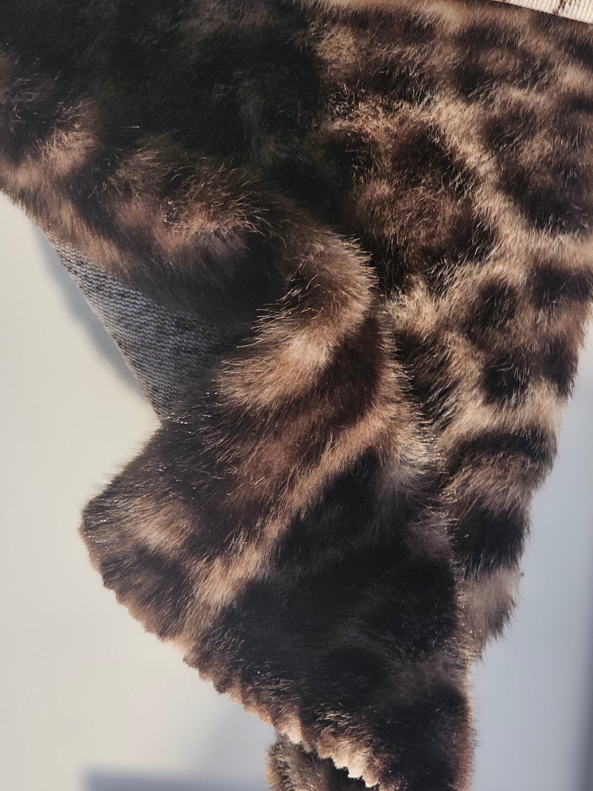 Faux Fur Leopard - Brown