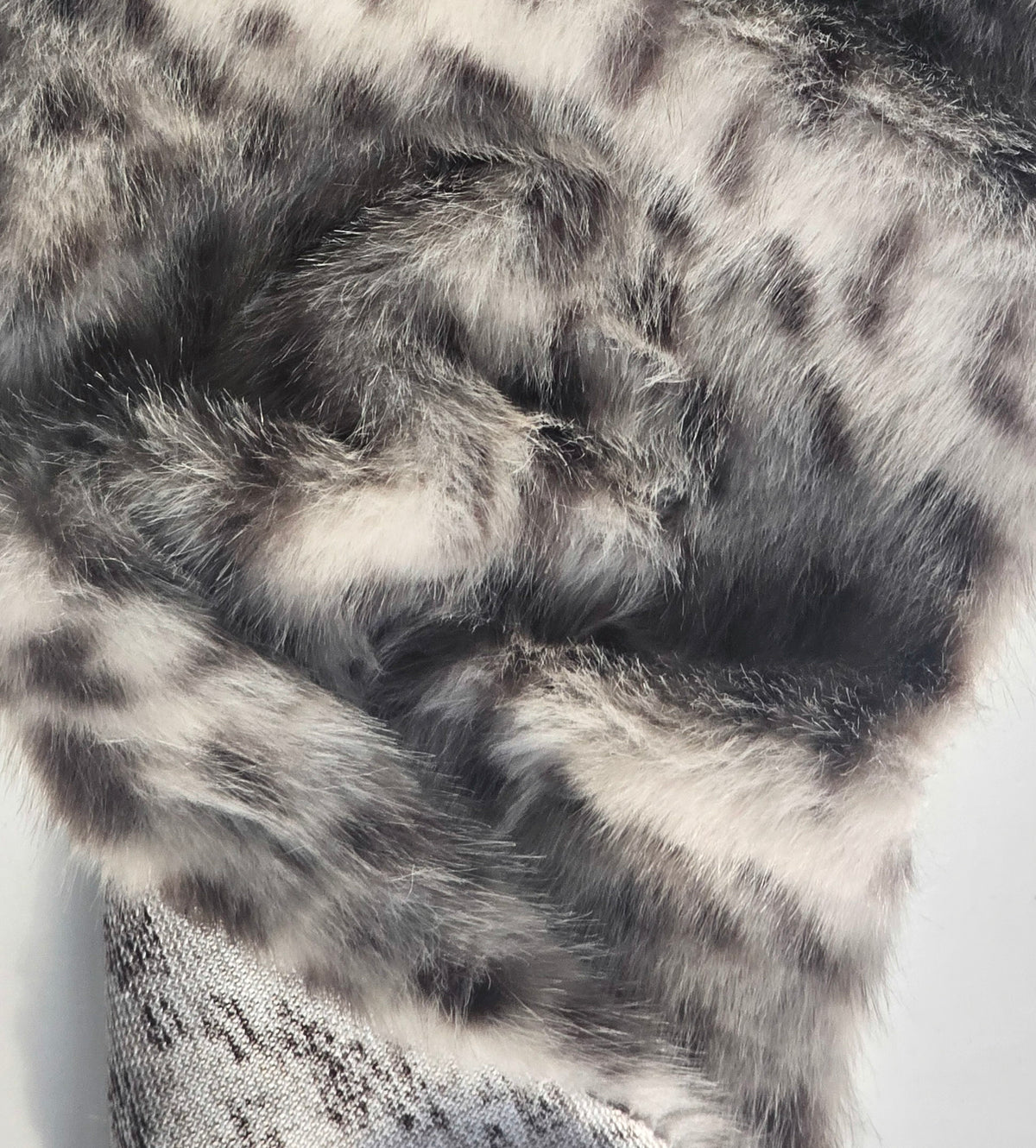 Faux Fur Lynx - Grey/Taupe