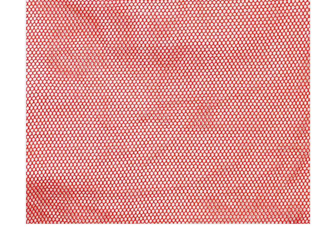 Party Mesh - Red/Silver