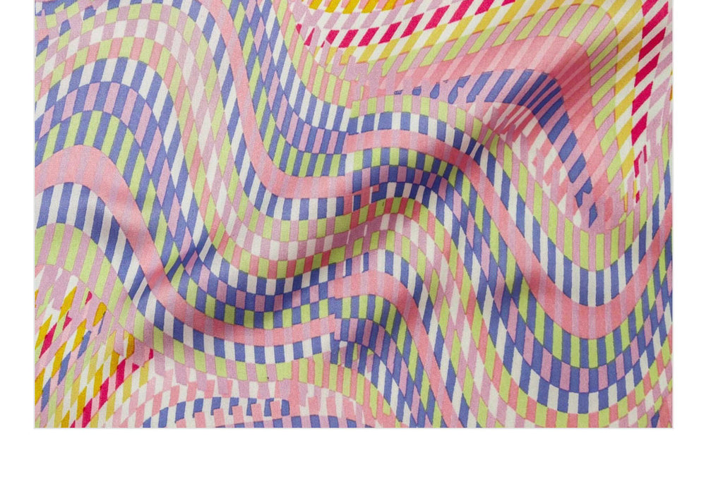 Silky Satin Prt - Purple /Pink